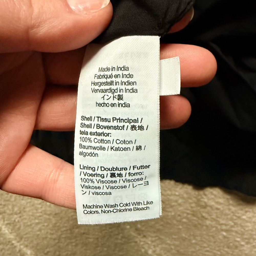 J Crew Black Cotton Tiered Dress - Picture 4 of 6